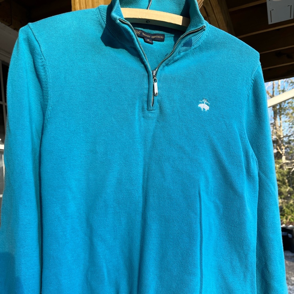Brooks Brothers pullover sweater with zipper - Picture 2 of 7